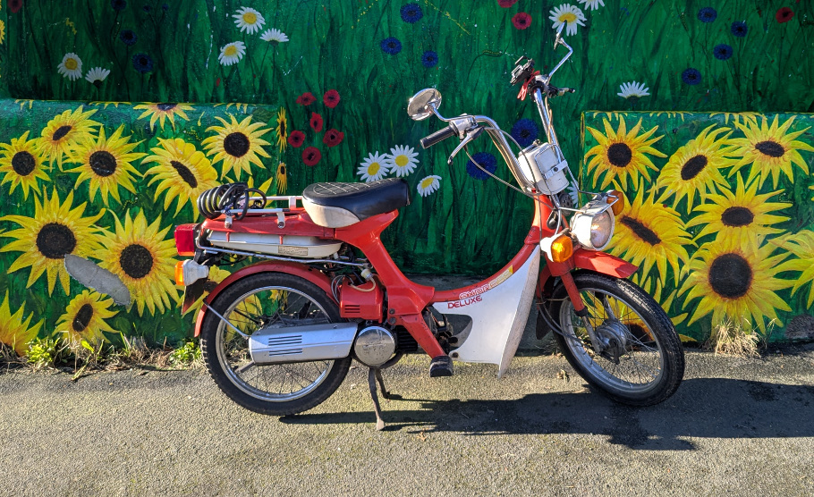 Side View of a Honda NC50 Express, 1981 Model