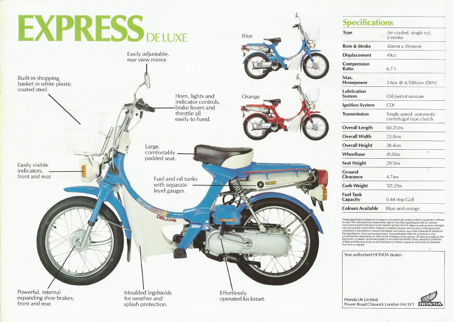 Honda NC50 Express Brochure, Page 4